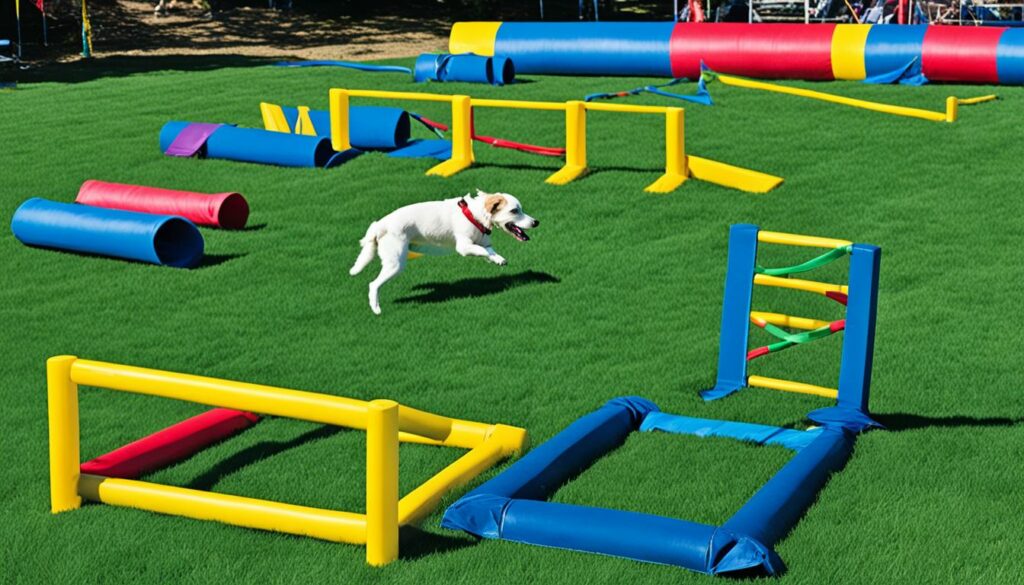 Agility-Parcours für Hunde