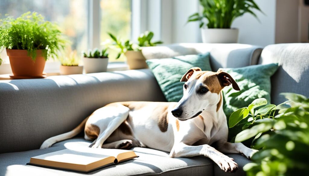 Whippet in Wohnung