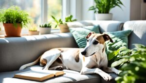 Whippet in Wohnung