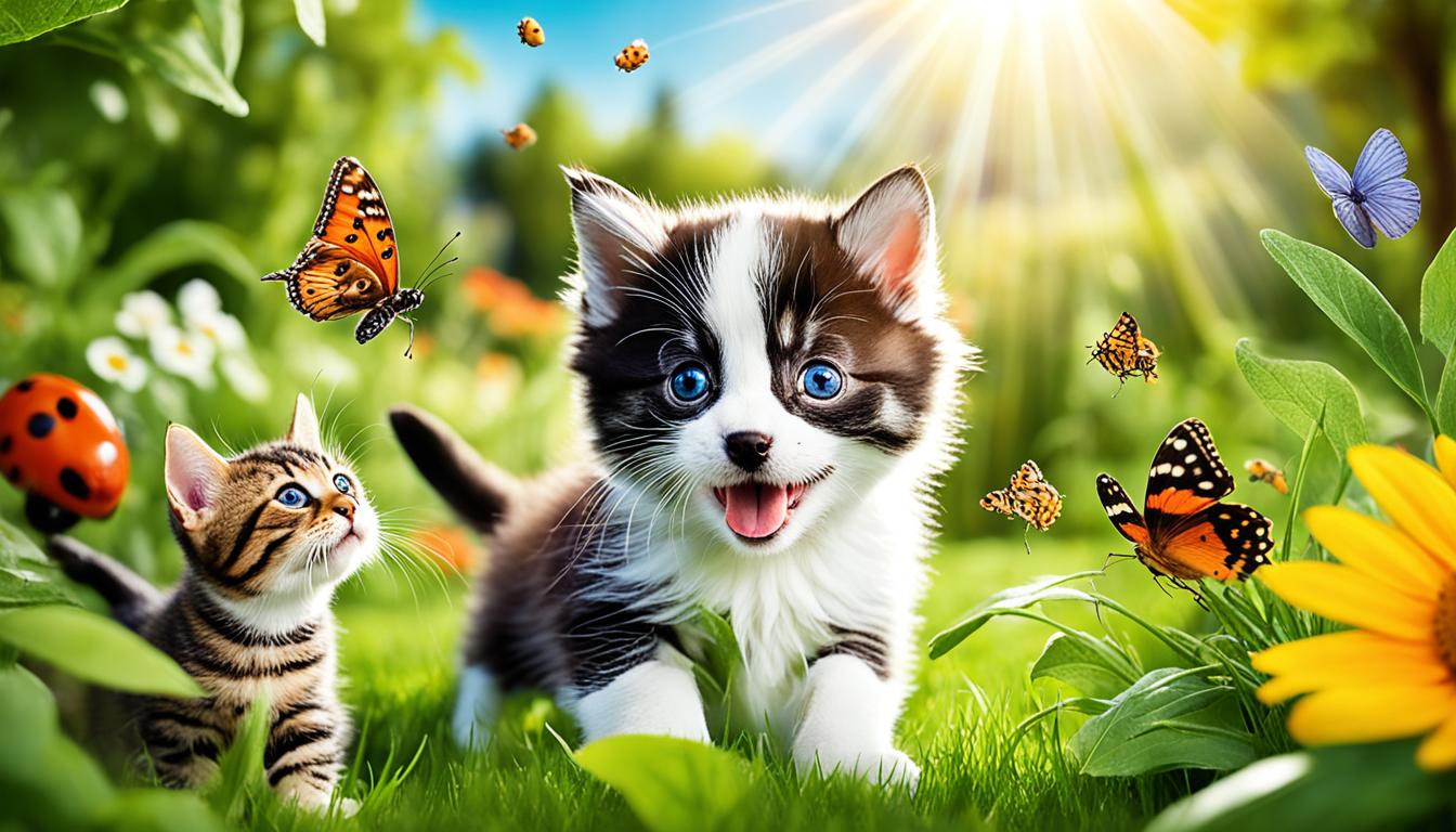 Welpen und Katzen: Zusammenführung und gemeinsames Leben.