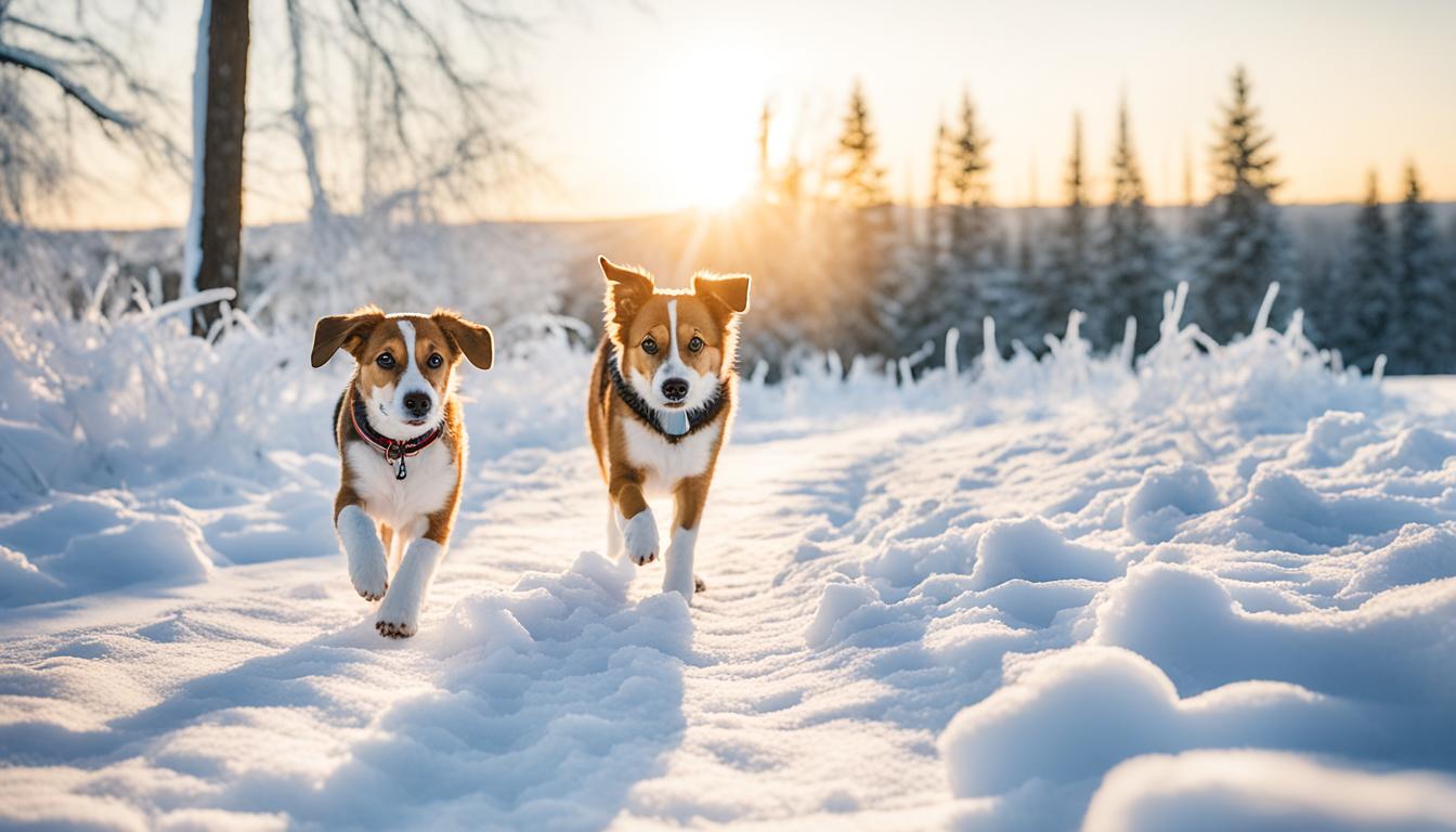 Welpentraining im Winter: Besondere Herausforderungen und Lösungen.